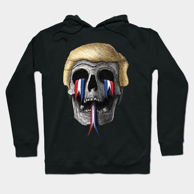 Donald Trump : President Skull Hoodie by jeanlennon